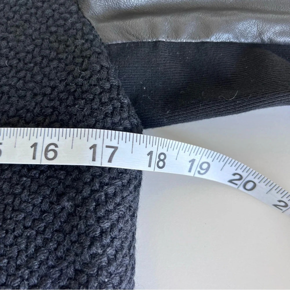 Vince Boucle Scuba Moto Wool Genuine Lamb Leather Jacket - Picture 11 of 11